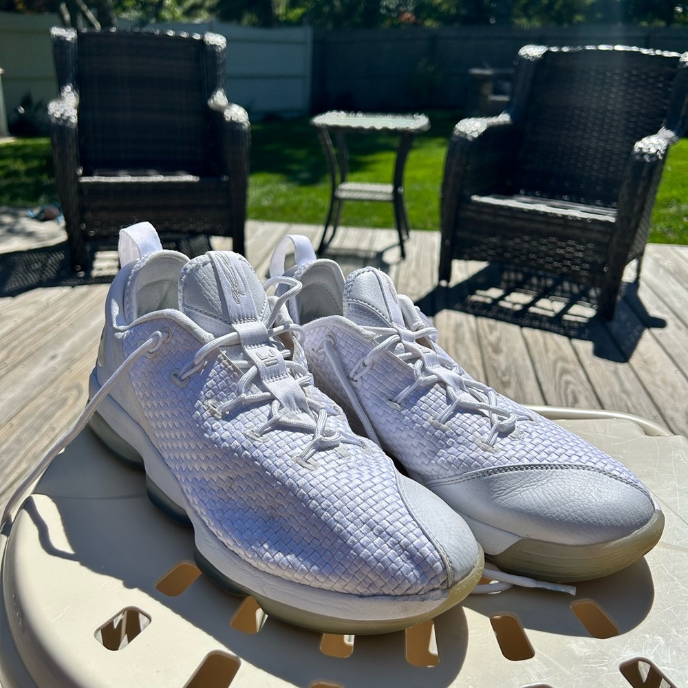 Nike White Basketball Sneakers